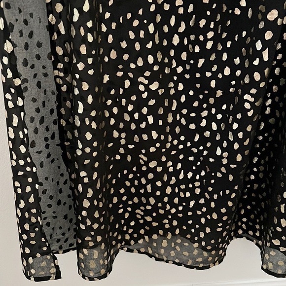 Beach Riot Shiloh Coverup Midi Dress Black Gold Metallic NWOT - Picture 11 of 17